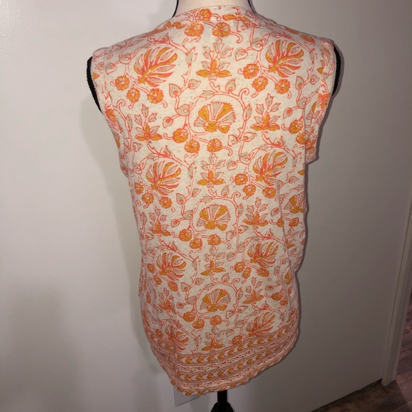 Lucky Brand sleeveless tassel front blouse Size S - Picture 4 of 5